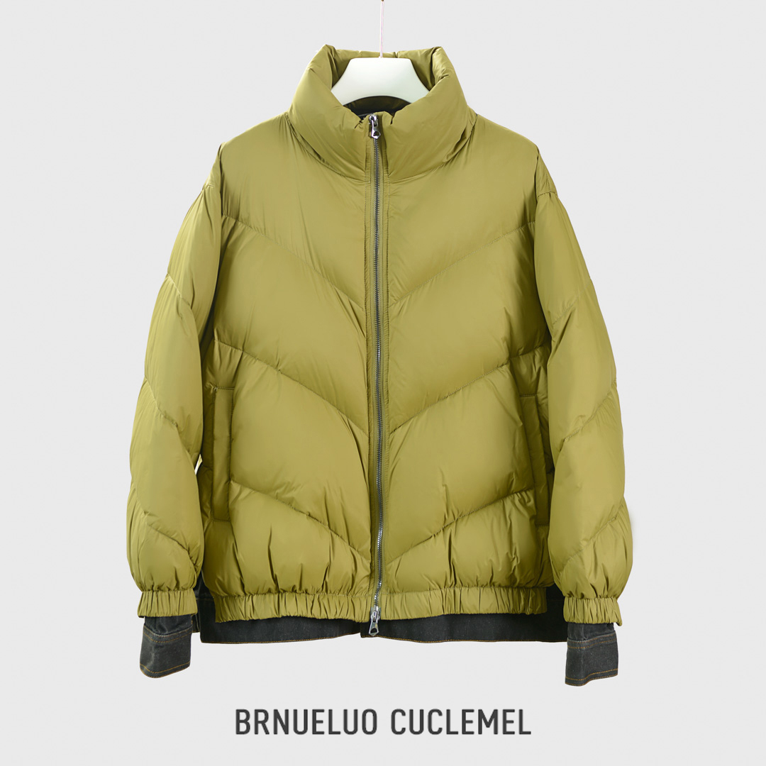 【冬款上新】高货江南牛仔拼接90白鸭绒两件式重工艺潮流短款羽绒服