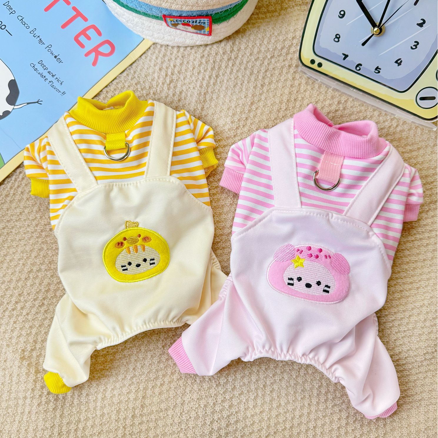 狗狗四脚衣服秋季比熊博美宠物猫咪衣服小型幼犬泰迪睡衣秋冬装
