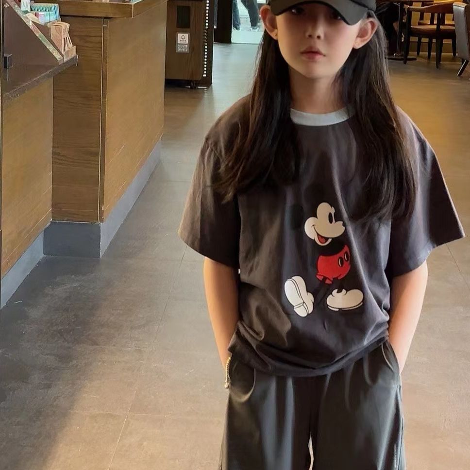 现货   2024夏季儿童新款男童女童短袖T恤25018