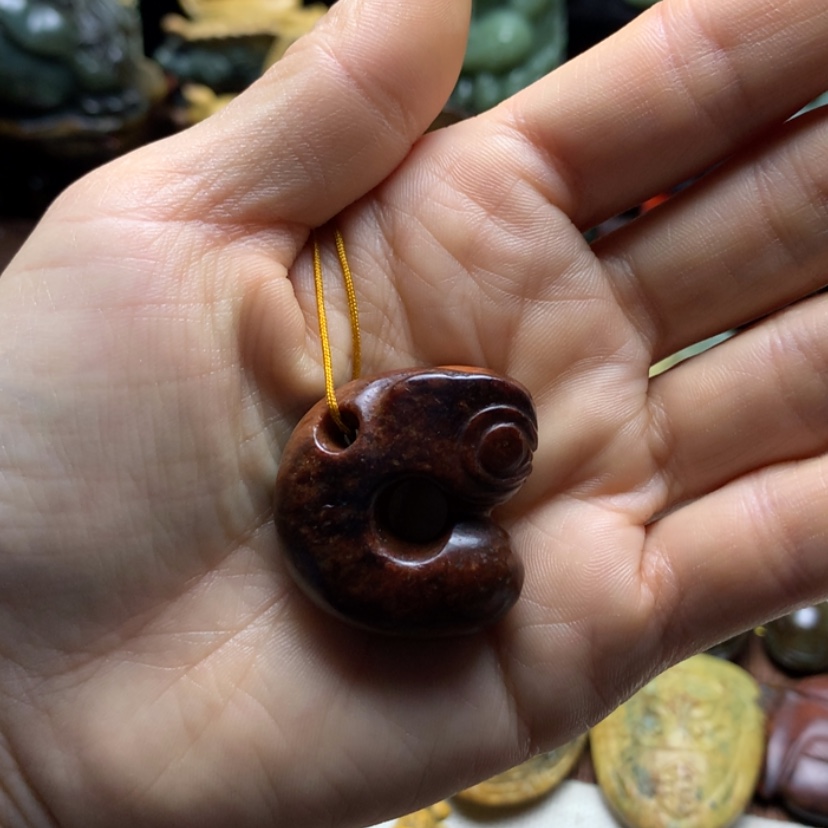 【闪购商品】岫岩河磨玉（透闪石质玉）挂件未镶嵌水*样