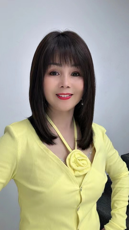 丽诗雅假发初恋锁骨发减龄全真发手工钩织轻薄高端定制发套