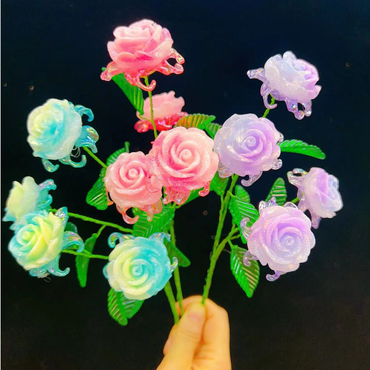 【双12福利】3.6砂糖夜光玫瑰   手工DIY材料包