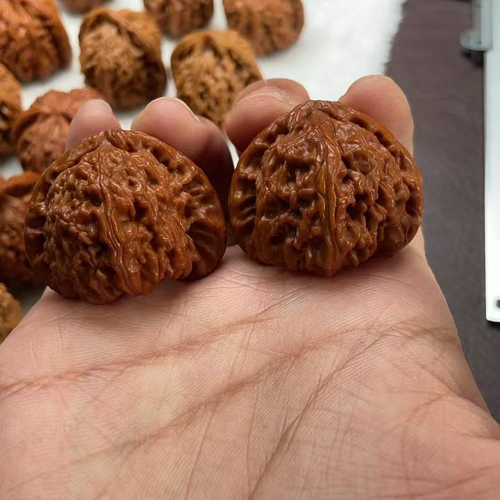 文玩核桃全品三角白狮子