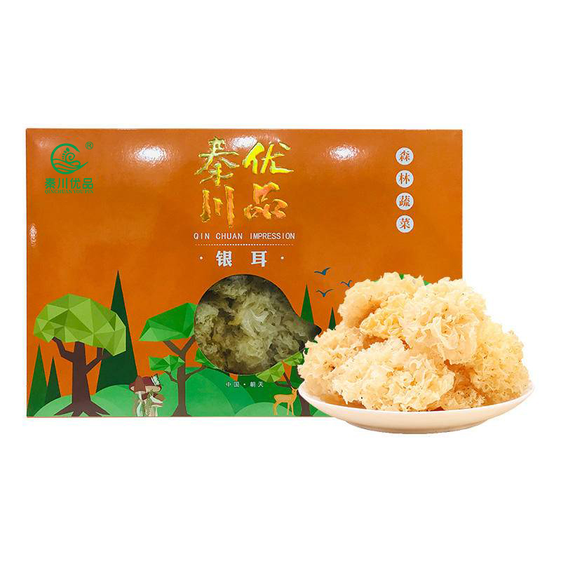 秦川优品银耳花130g白木耳丑耳莲子羹雪耳