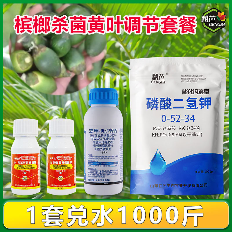 槟榔营养苯甲吡唑酯杀菌剂防治芽腐条斑促花增产保花保果生根壮苗