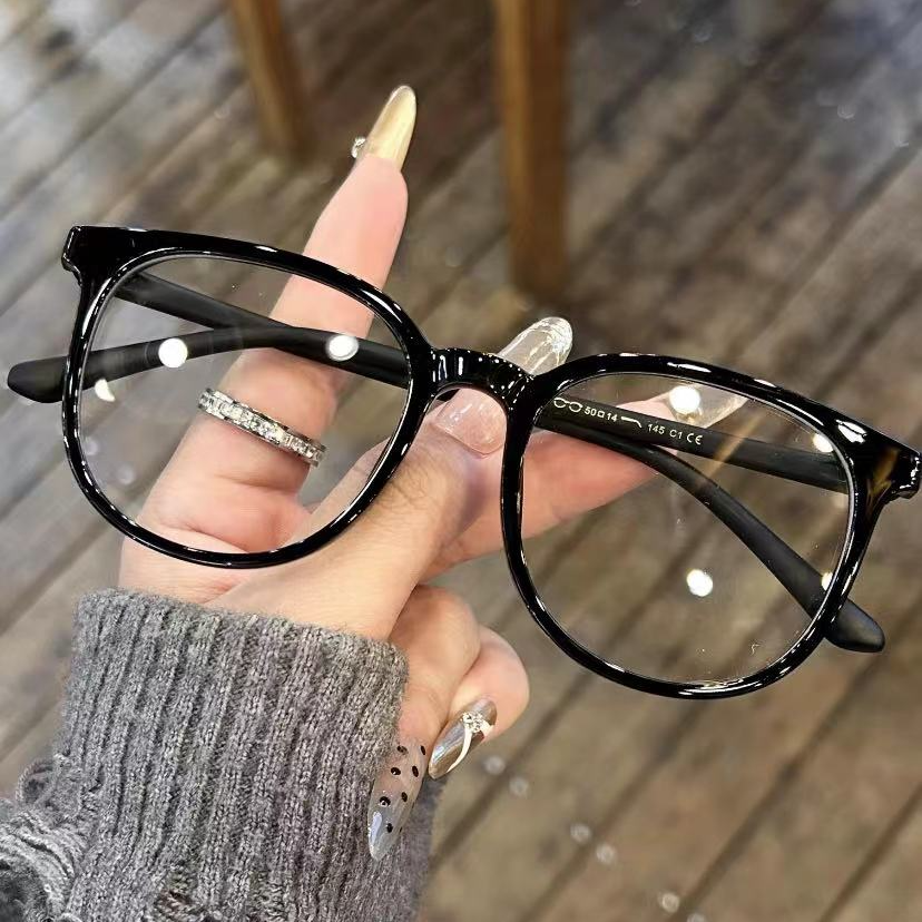 ins栗子粽时尚百搭近视眼镜可配变色防蓝光镜片眼镜框男女通用