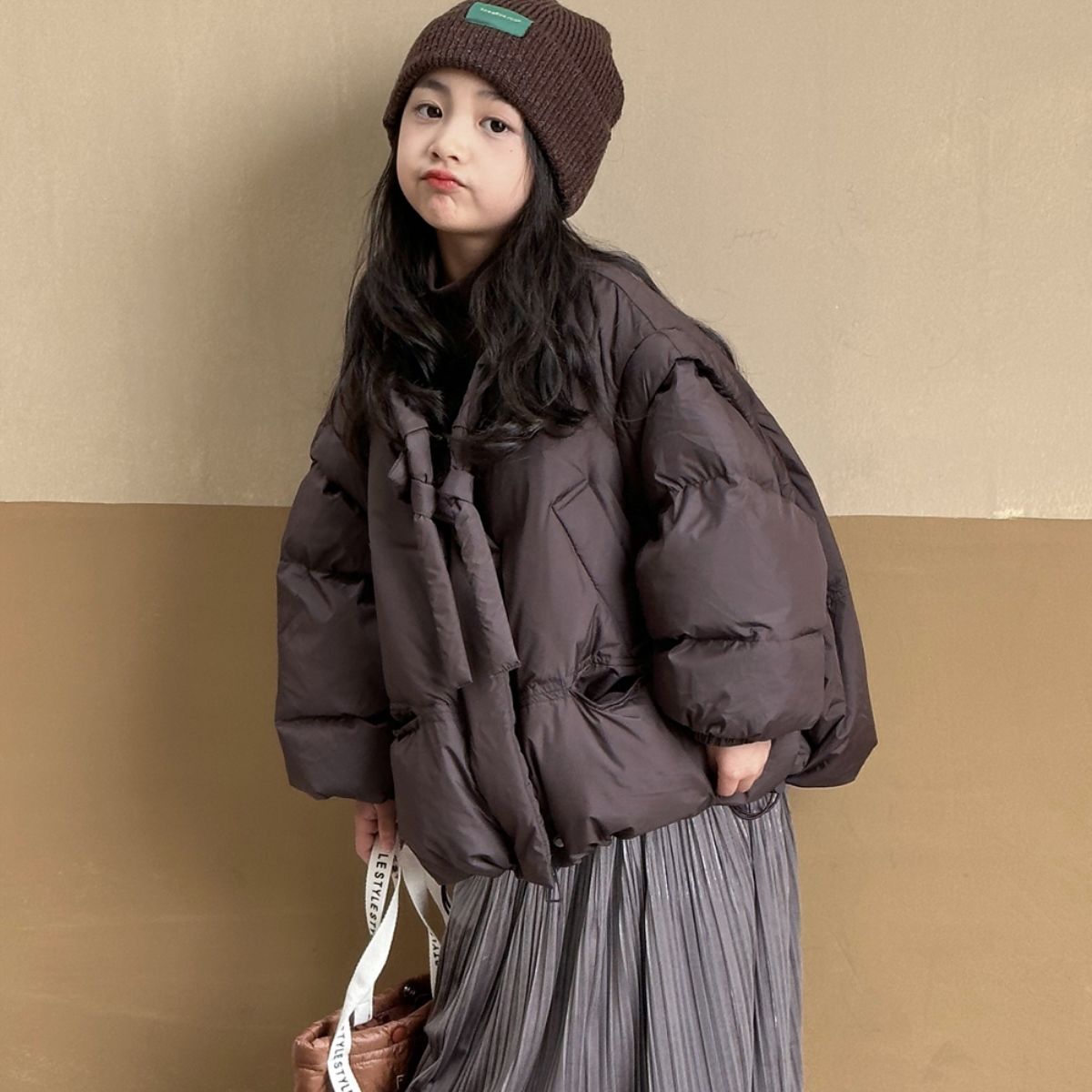 童装女童羽绒服冬季儿童可拆卸外套新款加厚面包服短款中大童冬装