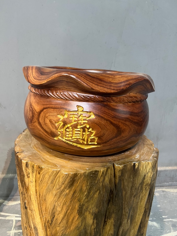 香樟木（聚宝盆）创意摆件