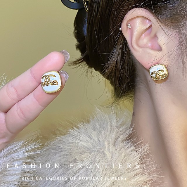 铜合金耳饰 相思】小香风耳钉高级感轻奢小众气质名媛耳环百搭耳饰