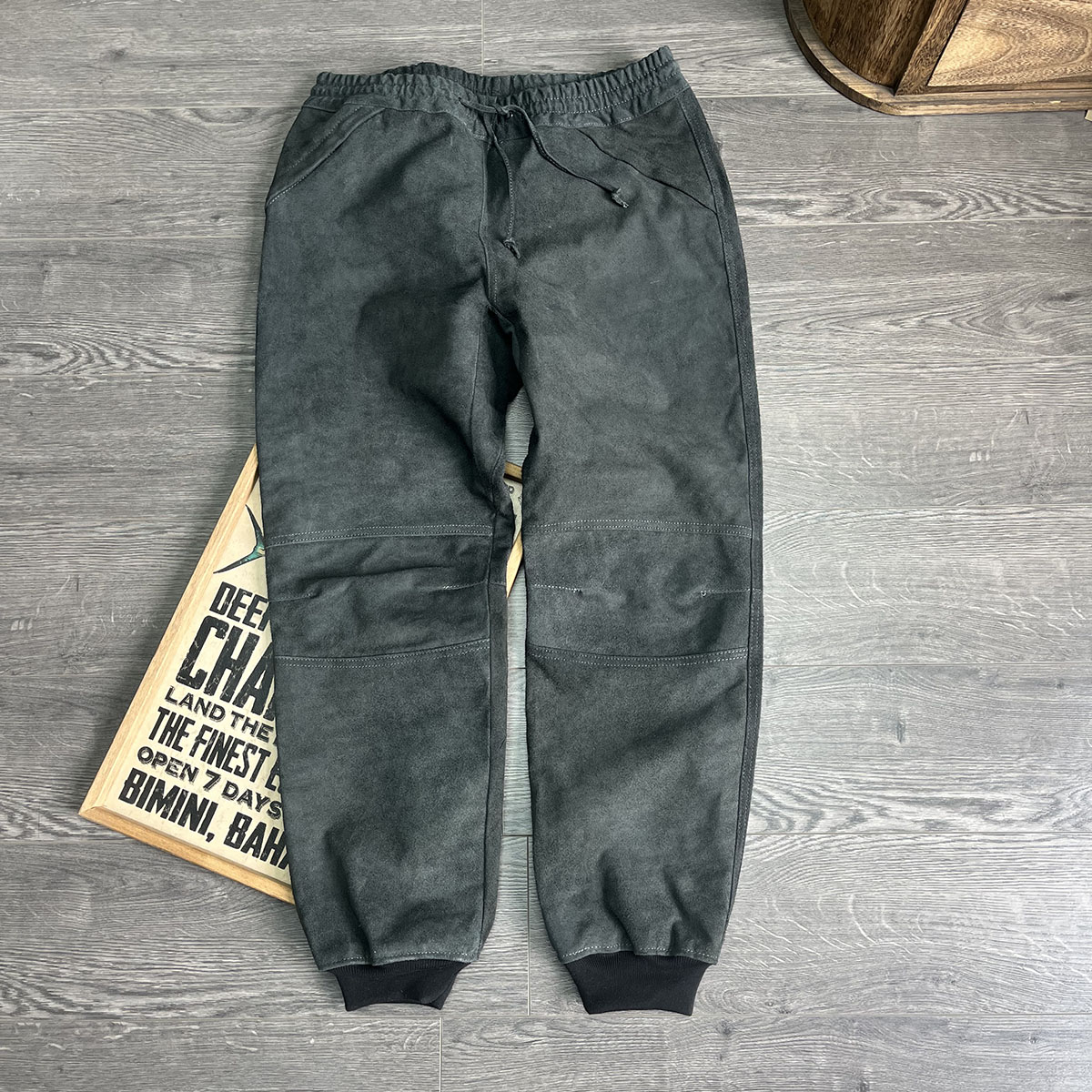 直播福利牛皮皮裤卫裤改良版Y2