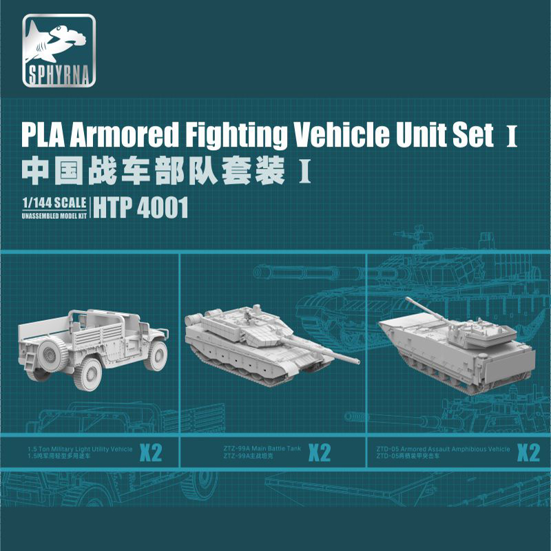 双髻鲨HTP4001中国战车部队套装I