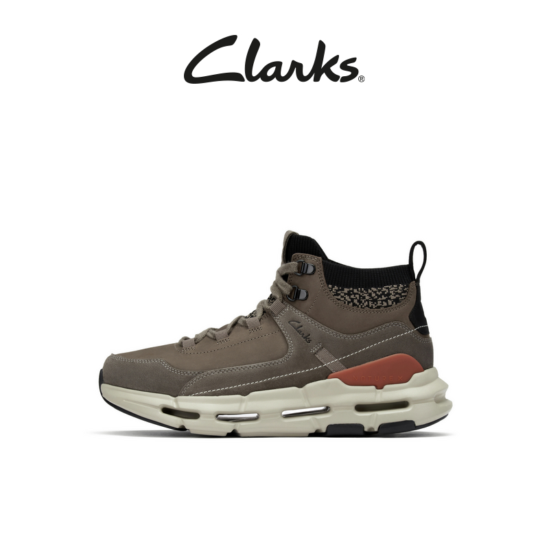 Clarks其乐Nature X系列新品男士拼接厚底机能运动休闲高帮鞋