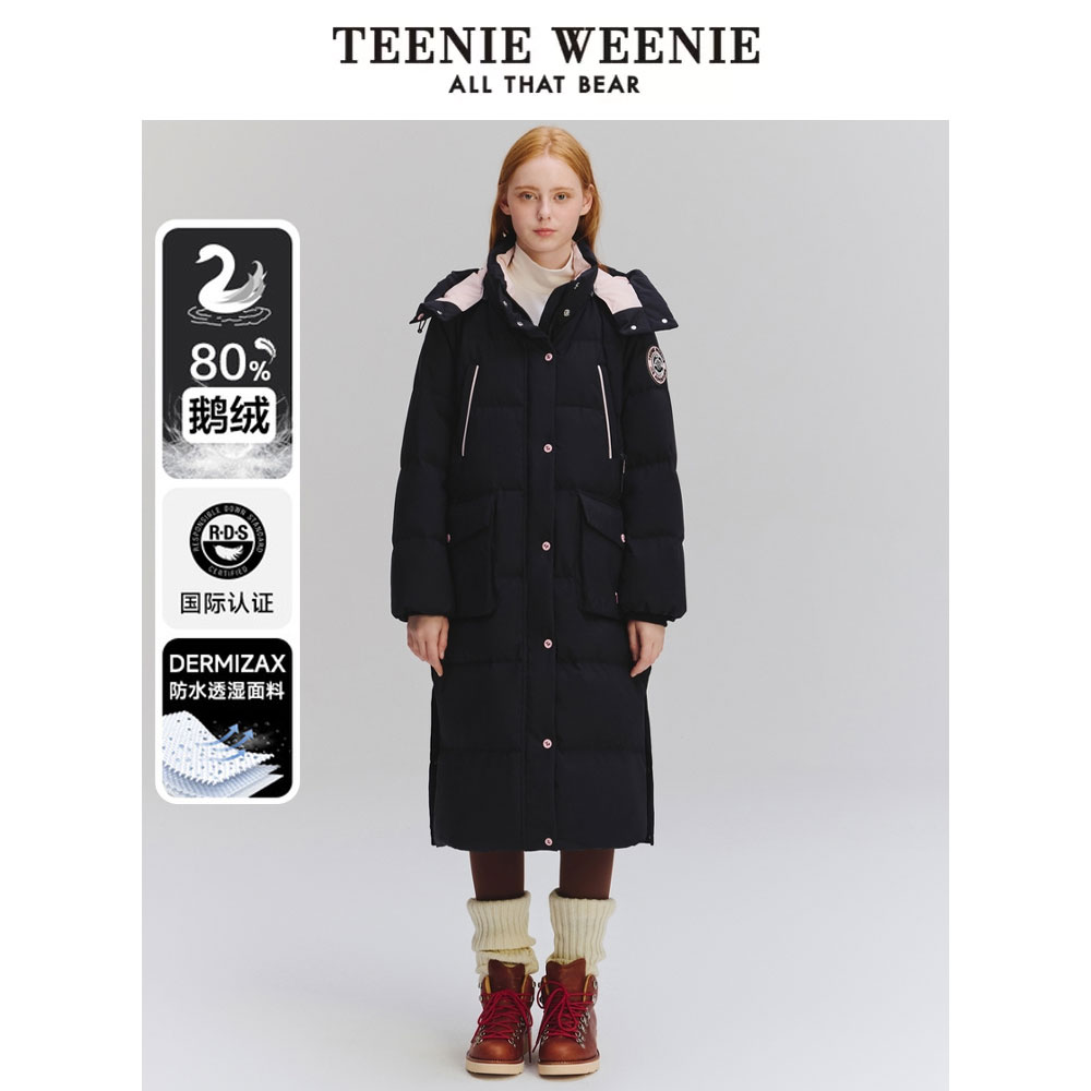 【赵老板专属】TeenieWeenie小熊24羽绒服中长款外套好羽绒女0724