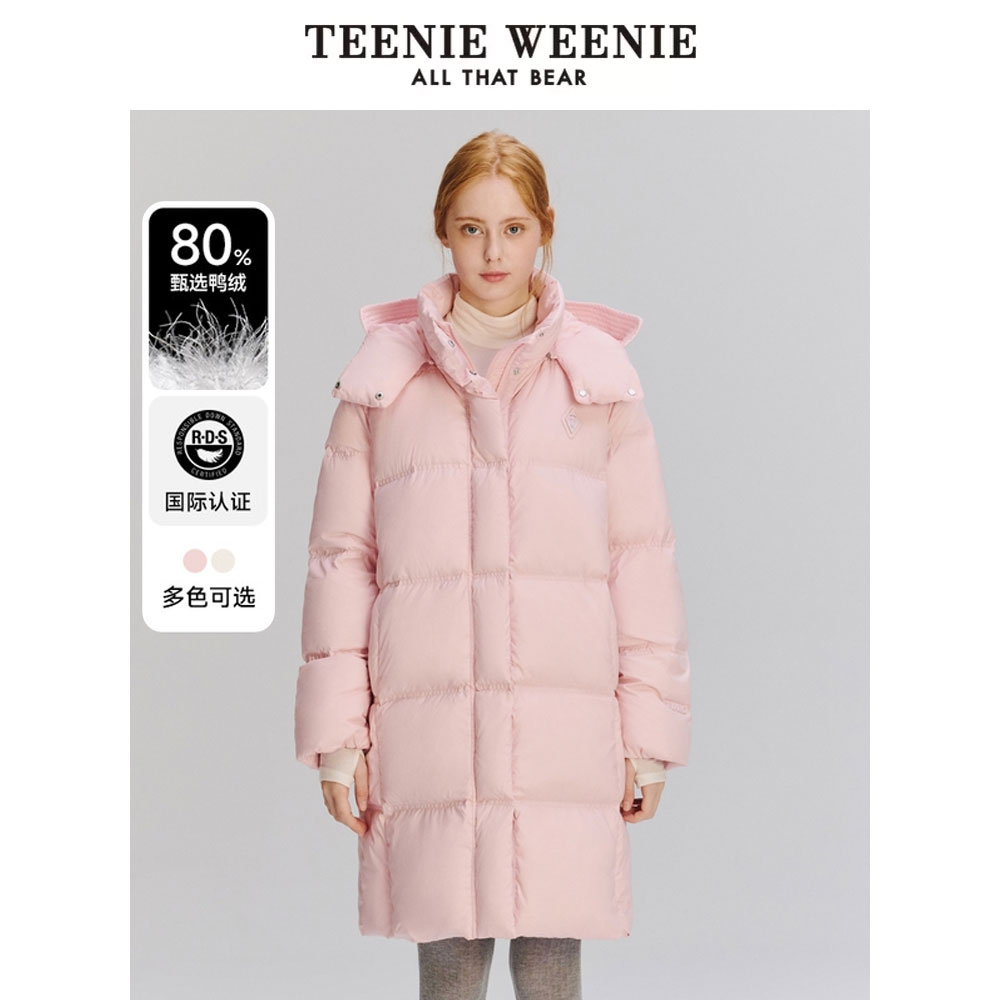 【赵老板专属】TeenieWeenie小熊24羽绒服学院风中长面包服女0167