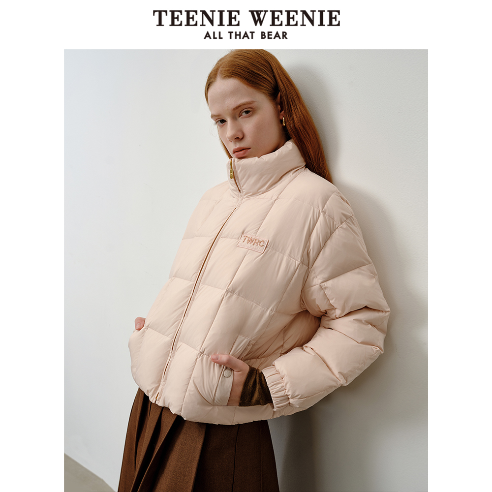 TeenieWeenie小熊2024云感零压羽绒服马卡龙粉好羽绒TTJD248C12N
