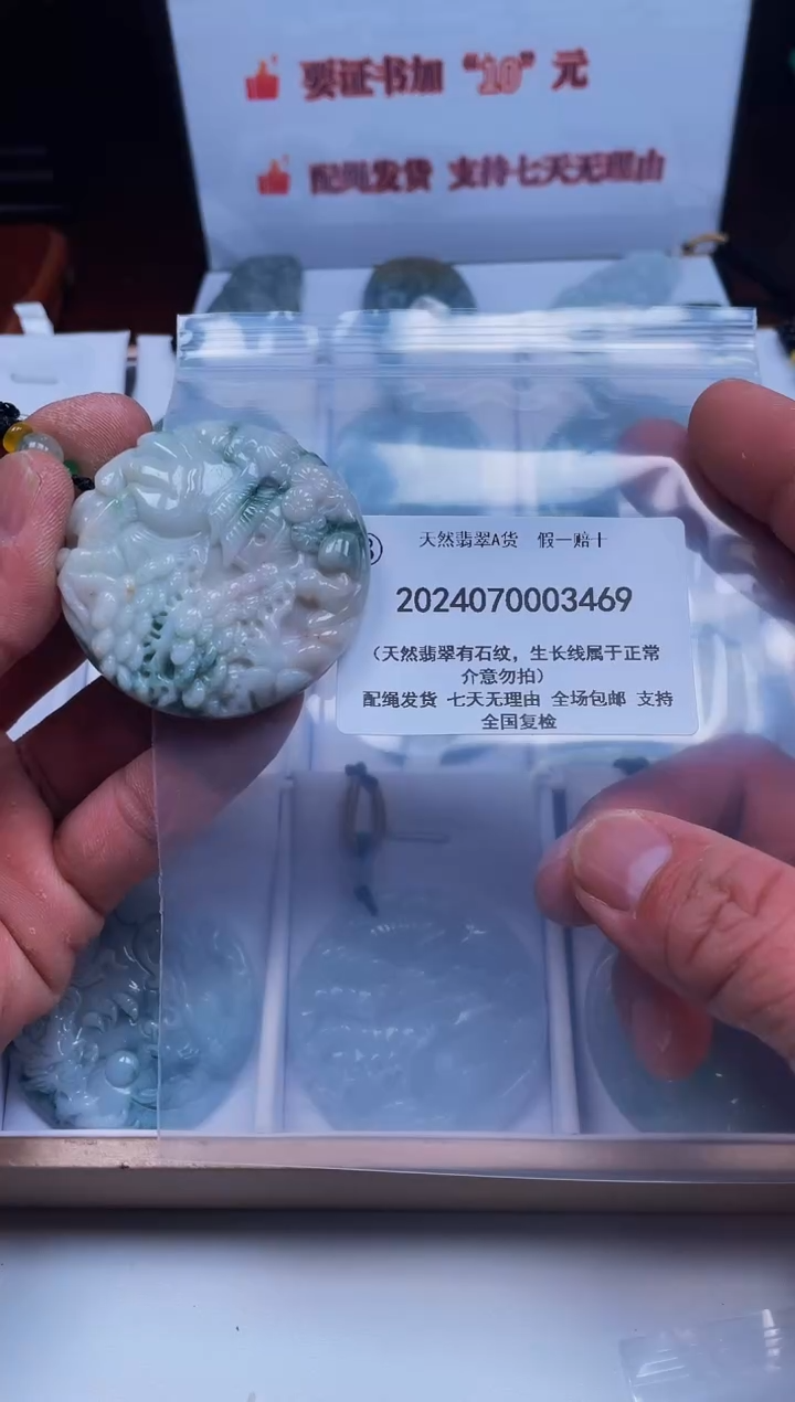 【闪购商品】翡翠颈饰未镶嵌闪购商品8号店2024070030