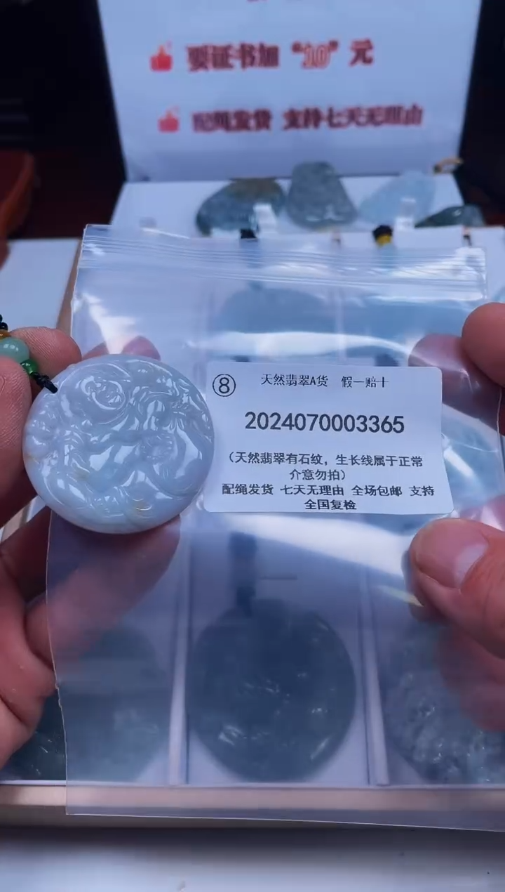 【闪购商品】翡翠颈饰未镶嵌闪购商品8号店2024070030