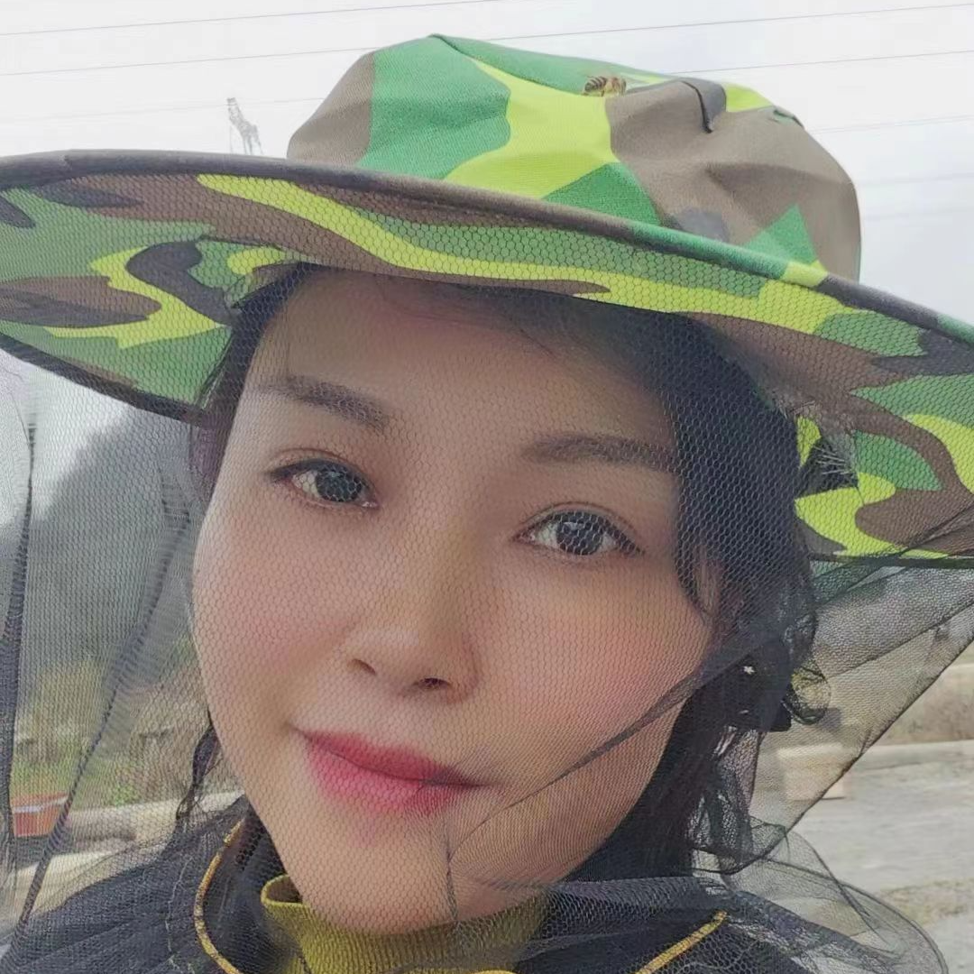  主播宏姐推荐贵州遵义玖文蜂业养蜂防护帽蜂帽透气养蜂面罩网纱
