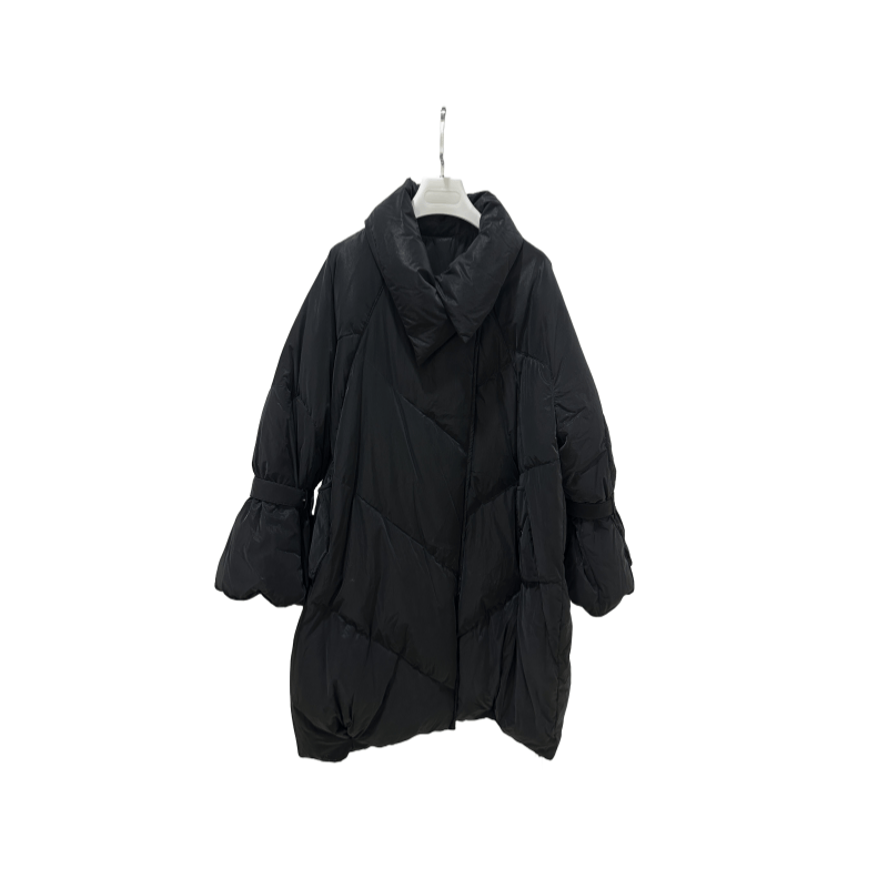 越月越1617女士羽绒服气质时尚休闲保暖设计师外套百搭冬季中长款