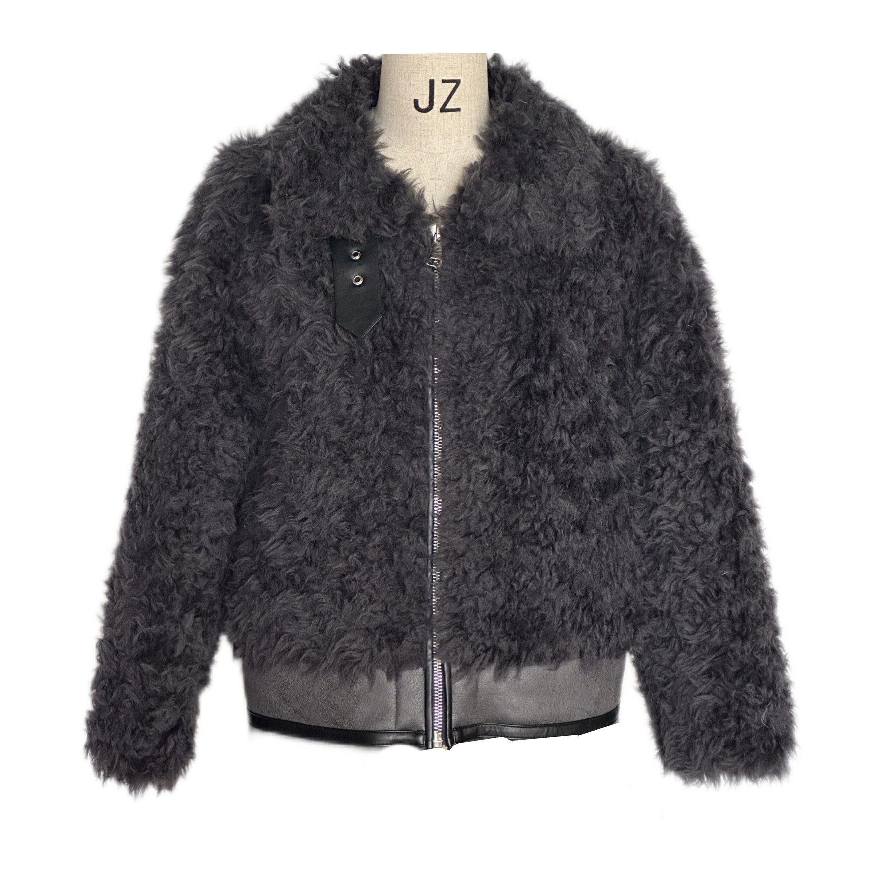 越月越YK22165女士短款休闲全羊毛时尚短外套轻奢秋冬气质女款