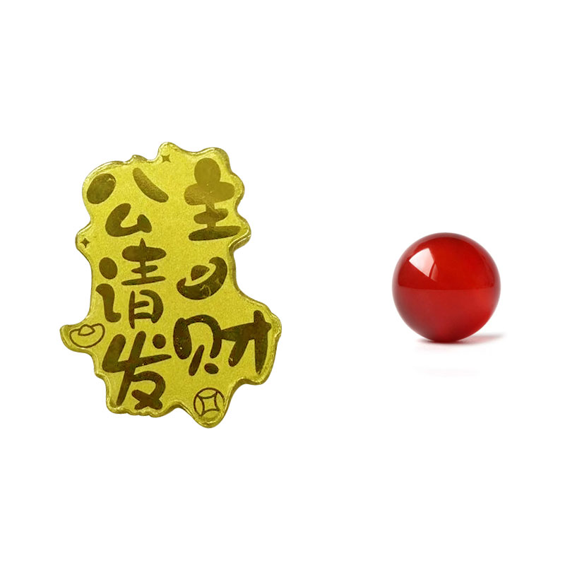 【A3】黄金足金公主请发财玛瑙（158）