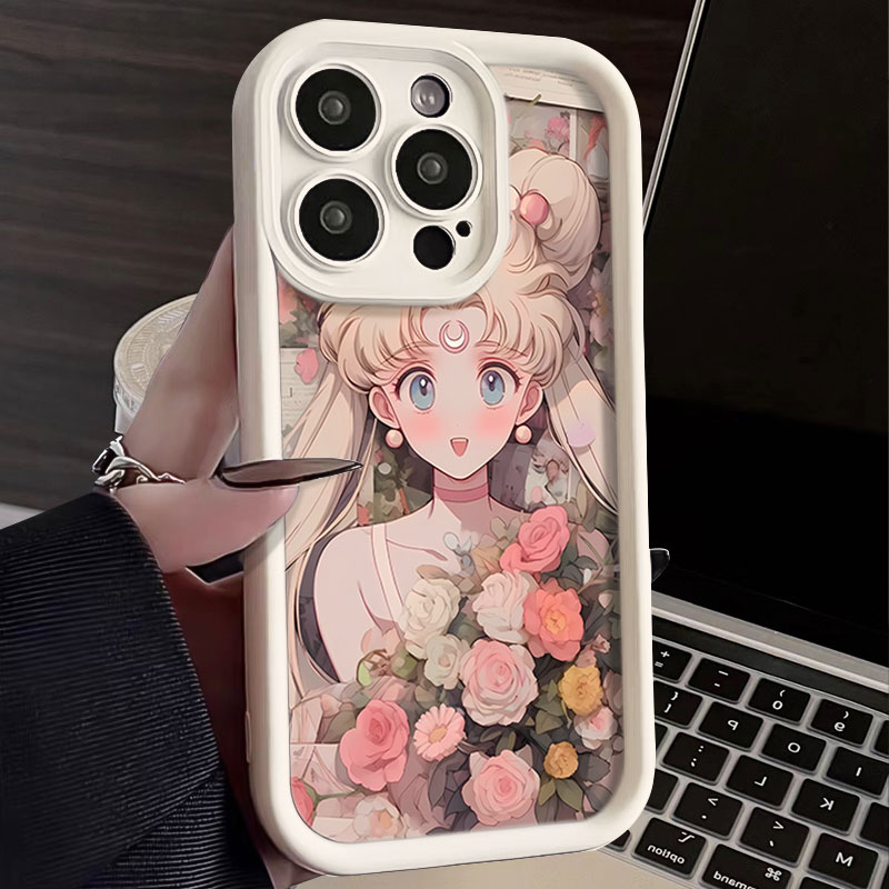 卡通美少女iPhone15promax手机壳苹果14 13 11硅胶高级12pro XS