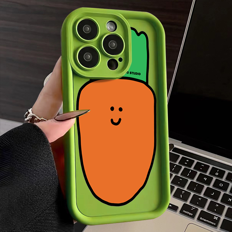 大胡萝卜iphone15苹果手机壳14promax新款13pro防摔12高级11可爱