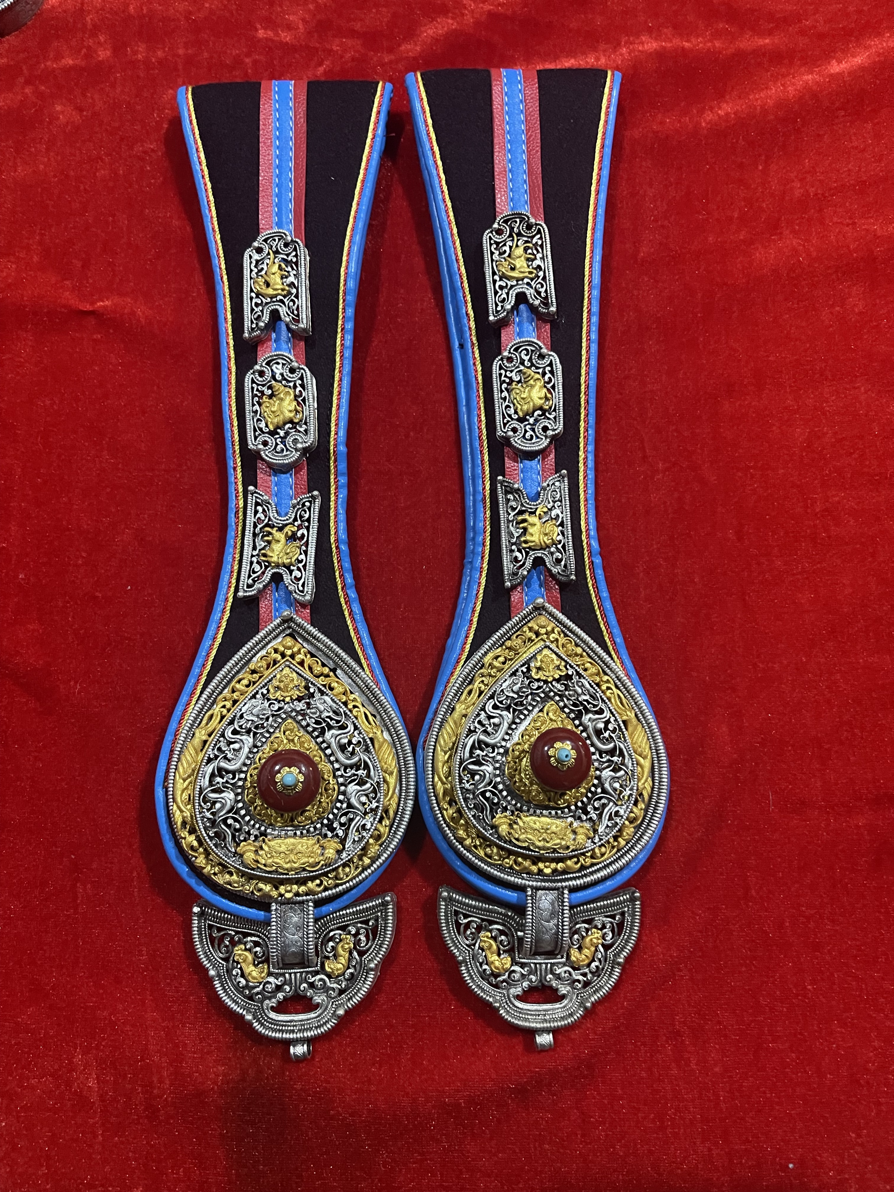 热销款爆款白铜罗松腰间配饰一对