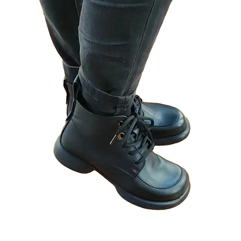 平底时尚加绒小短靴女款新款 