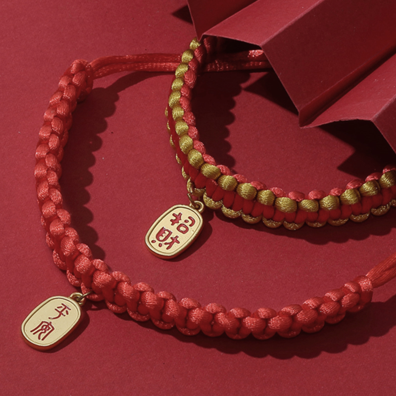 中国风猫咪项圈颈圈狗狗猫铃铛编织猫脖子饰品小型犬精致脖圈宠物