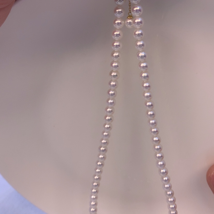 【闪购商品】淡水珍珠颈饰18K金镶嵌A*a