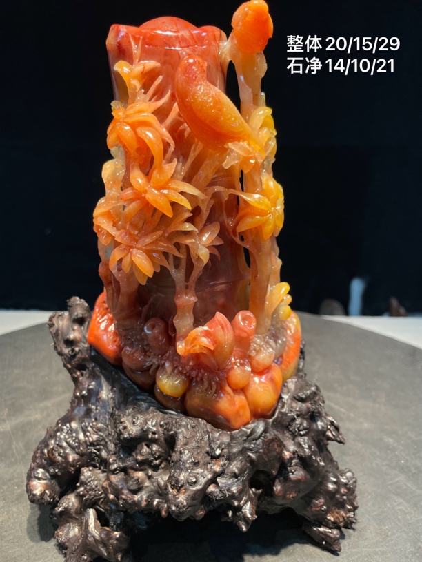 寿山石田黄石摆件鸡血石印章貔貅招财金蟾天然石 玄关摆件家居