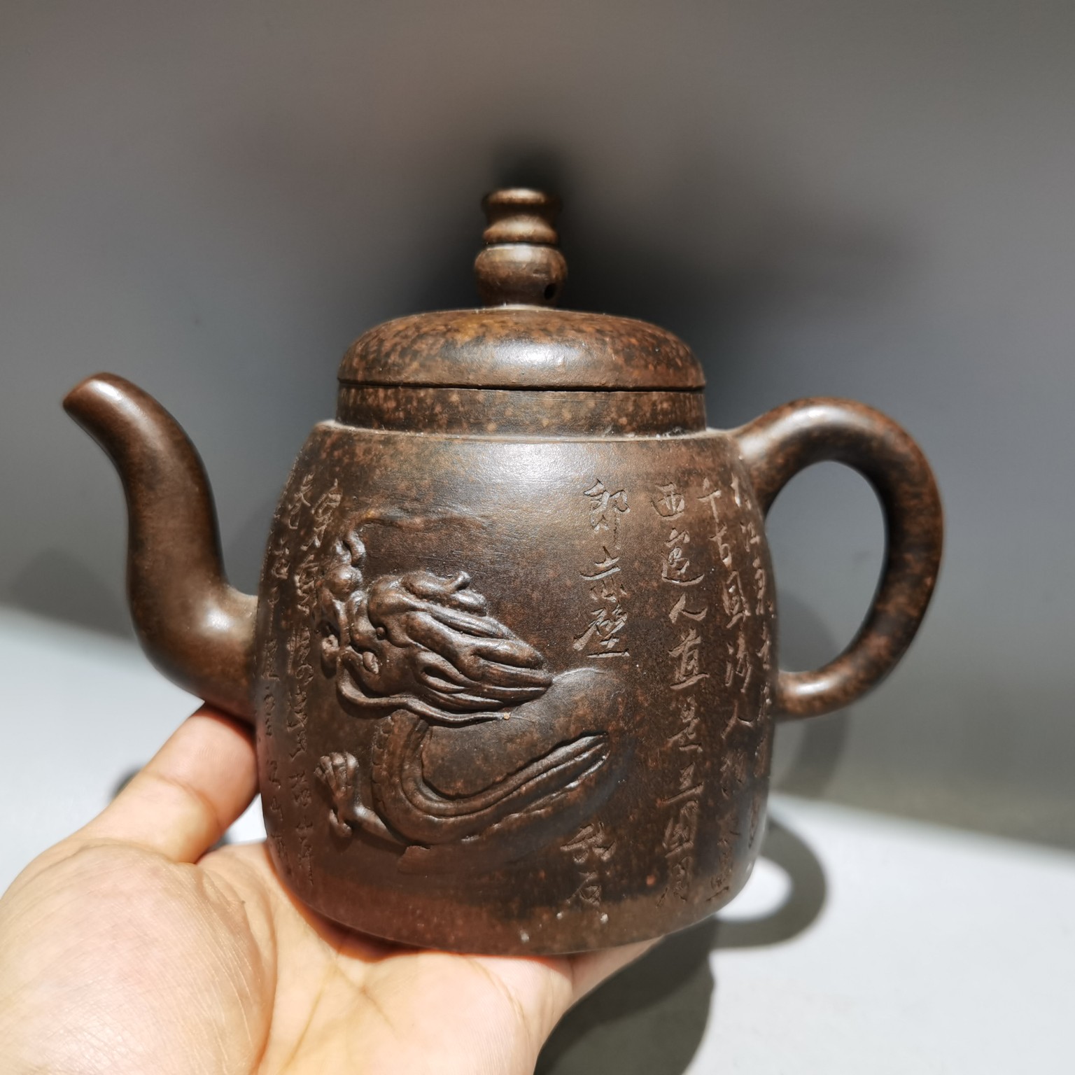 时大彬名家旧藏龙行天下回流清旧藏紫砂壶