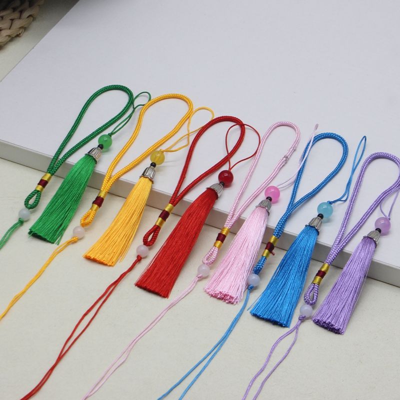 中国结小号流苏穗子DIY手工材料古风8CM高档书签包装盒小吊穗吊坠