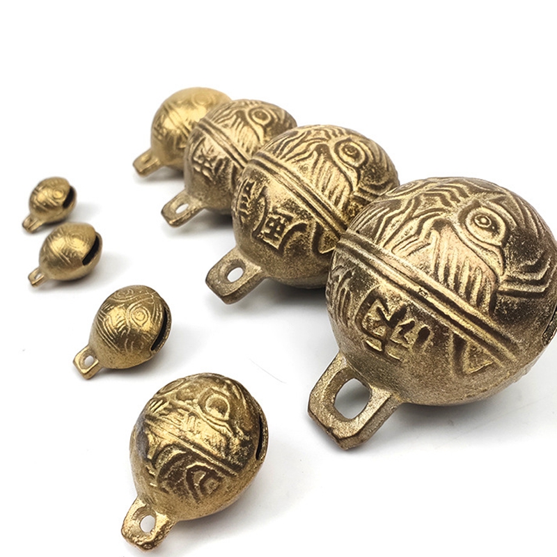  虎口铜铃手工编织手链脚链diy配件铜铃铛宠物小猫小狗纯铜铃铛