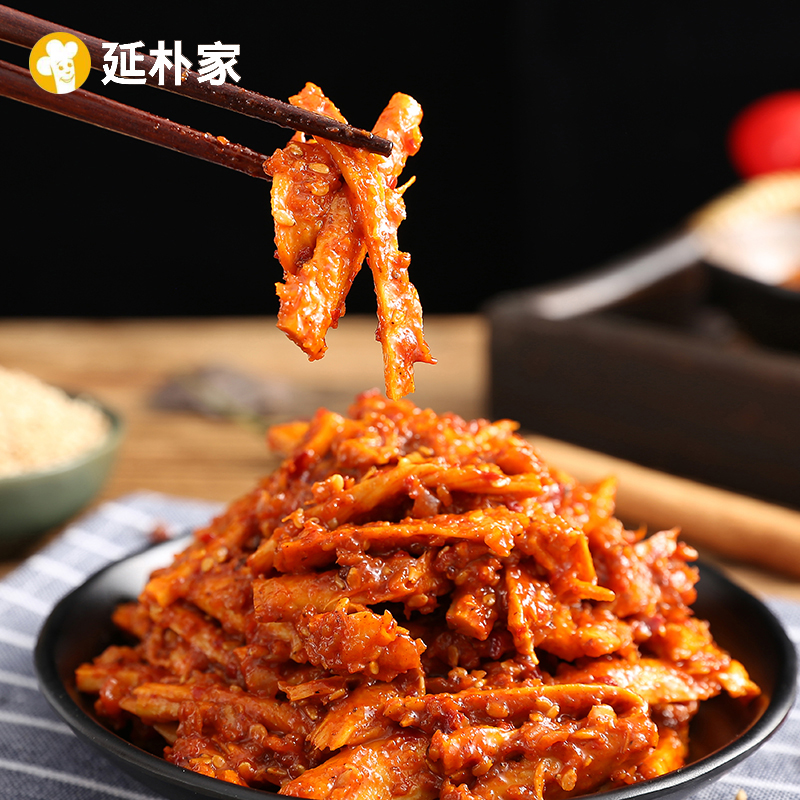 延朴家延边正宗牛板筋条即食香辣微甜牛蹄筋东北特产