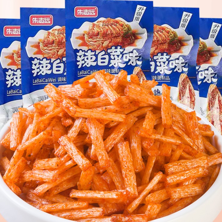 麻辣味辣白菜辣条调味香辣面筋制品儿时休闲怀旧散装零食麻辣小吃