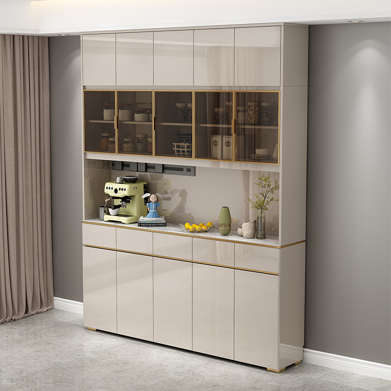 简约轻奢餐边柜酒柜现代茶水柜家用厨房储物柜客厅靠墙边柜收纳柜