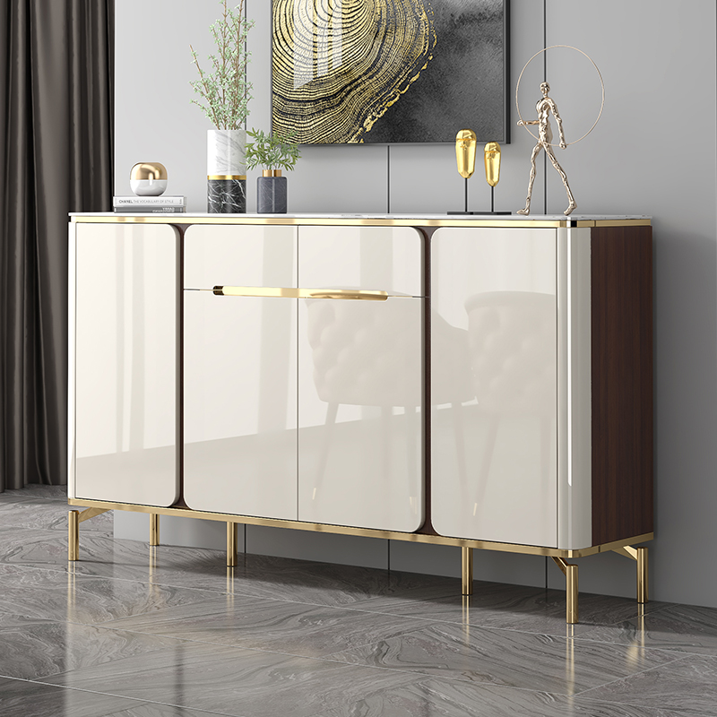 意式轻奢鞋柜门口家用入户玄关柜一体隔断门厅柜烤漆大容量收纳柜