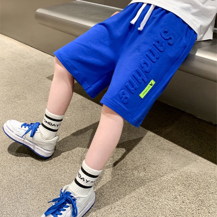 LEIMIDI/蕾米迪男童薄款裤子夏装短裤五分裤儿童潮灰色休闲运动裤