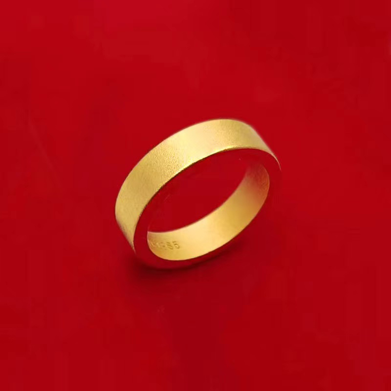 合金戒指 合金戒指时尚传承气质百搭不掉色男女同款古法素圈戒指