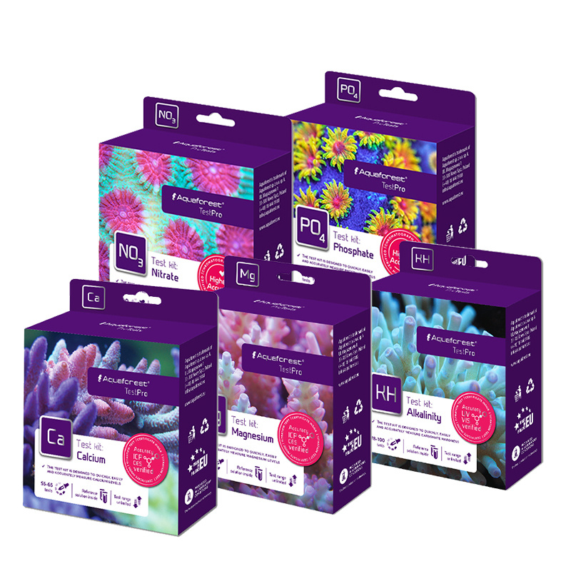 紫色森林海水鱼缸水质检测试剂钙CA镁Mg KH PO4磷酸盐