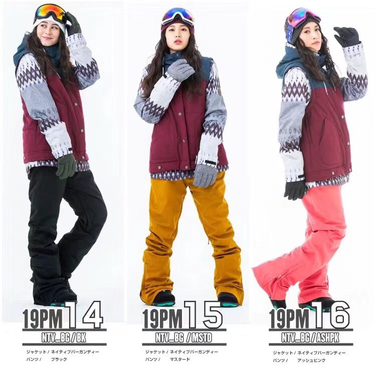 女款日本秘密花园滑雪裤 单板滑雪裤