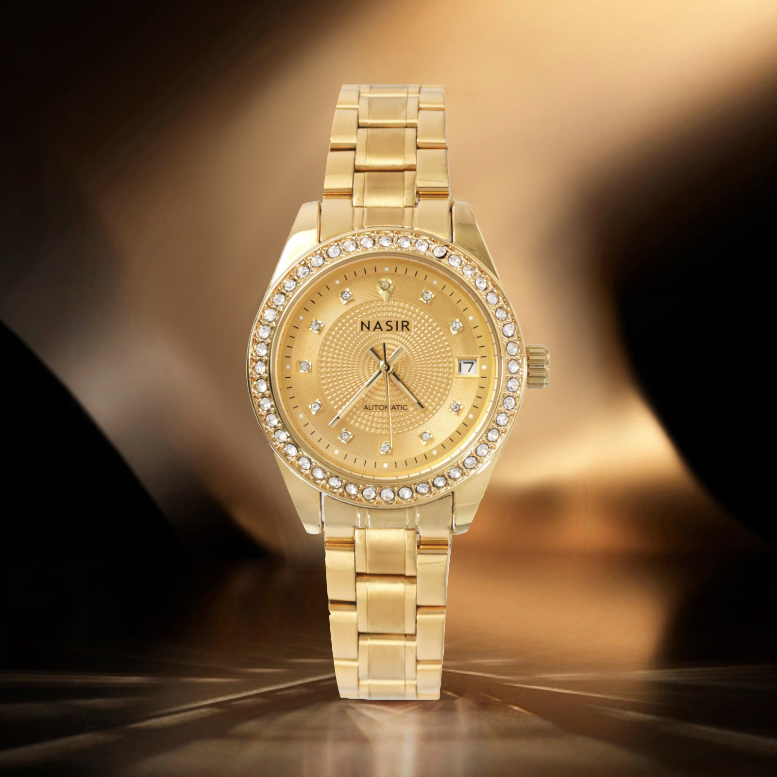 NASIR真金真钻女款手表新款轻奢百搭腕表-R838