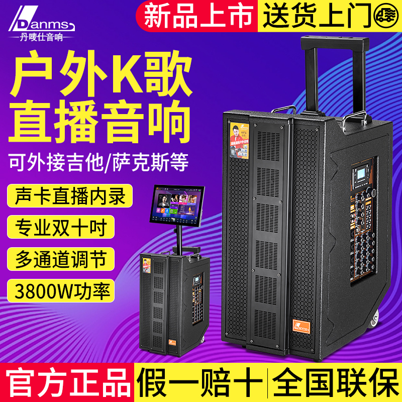 Danms/丹唛仕户外专业直播高端大功率重低音吉他萨克斯乐器音响