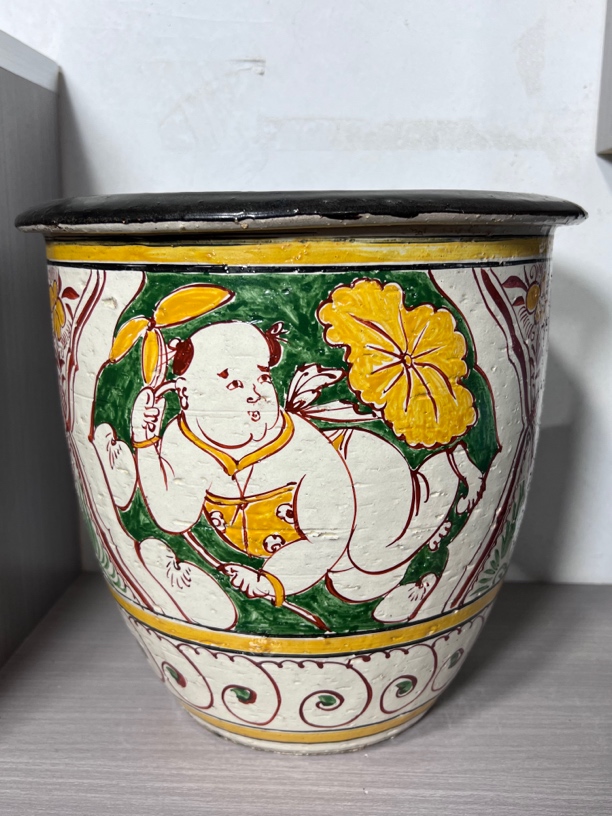 磁州窑 画花 喇叭口 梅瓶