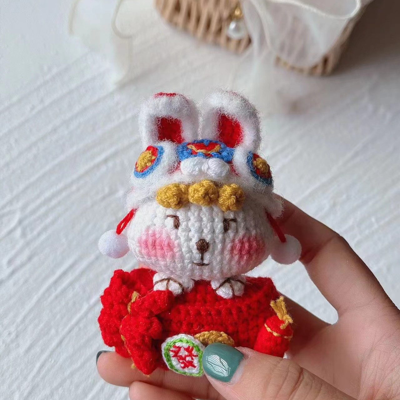 直播连麦选款 钩织玩偶