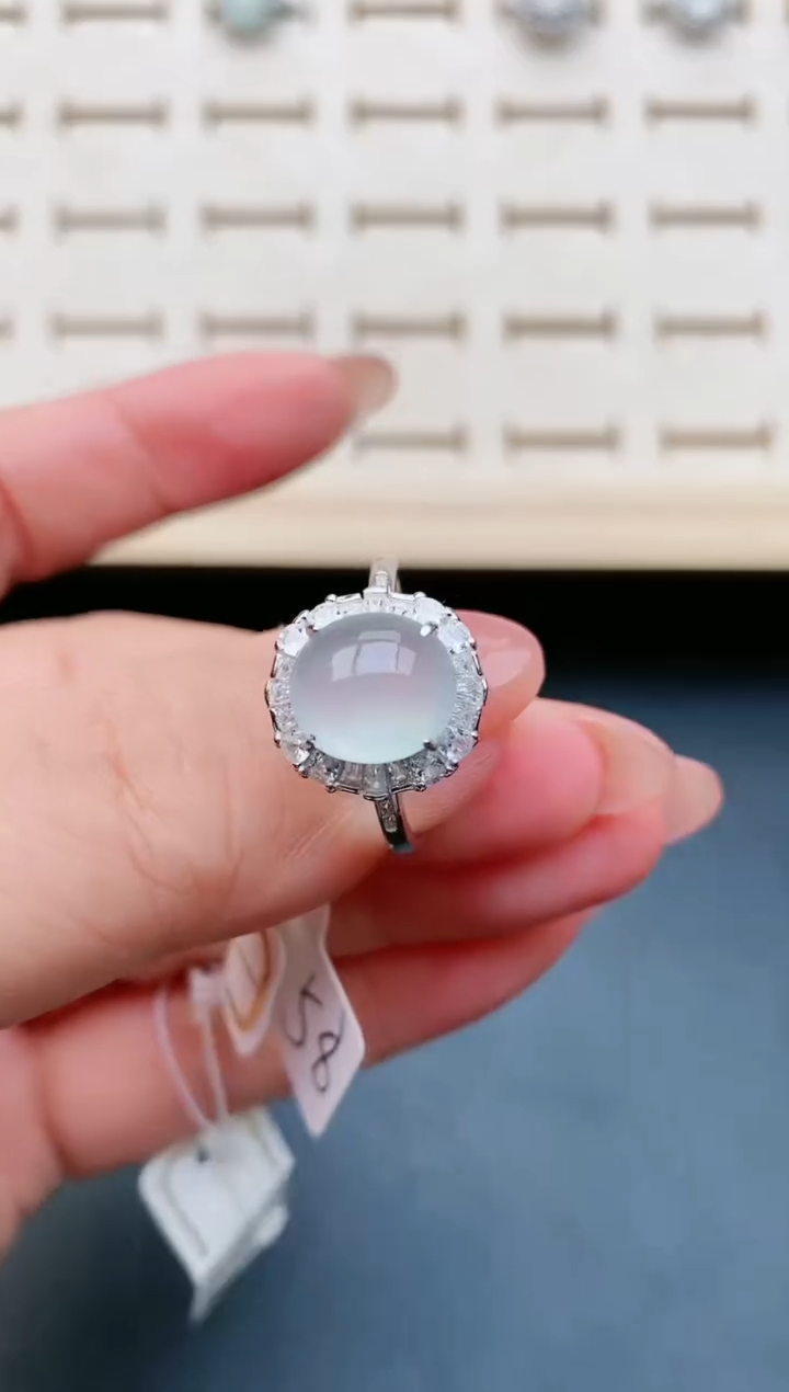 【闪购商品】翡翠戒指银S925镶嵌321321