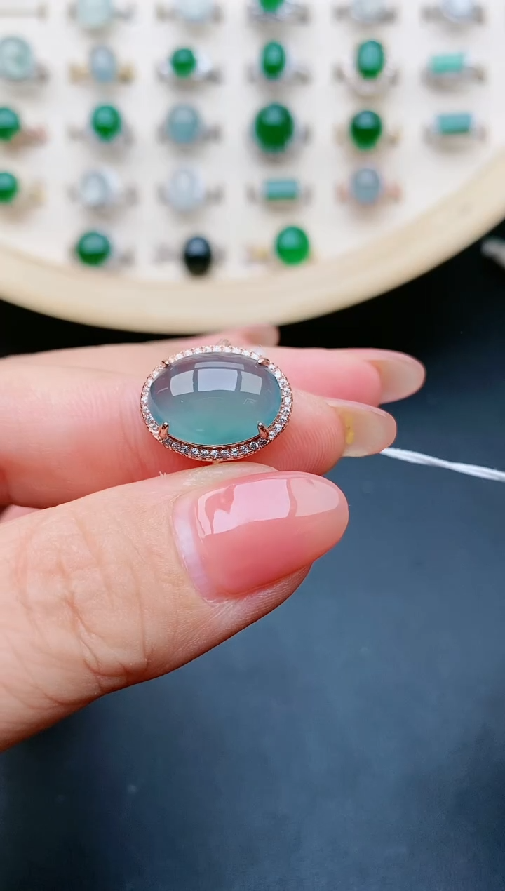 【闪购商品】翡翠戒指银S925镶嵌21321312