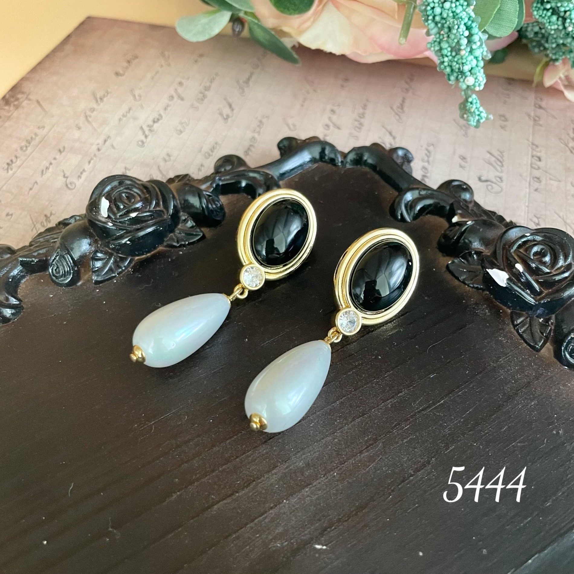 设计师款复古耳饰-5444